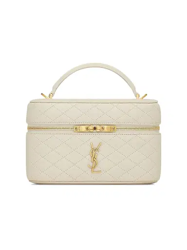Saint Laurent Women's Gaby Mini Vanity Bag in Lambskin - Blanc Vintage | Thumbnail 4
