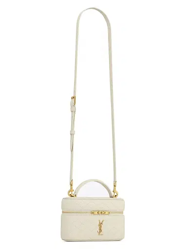 Saint Laurent Women's Gaby Mini Vanity Bag in Lambskin - Blanc Vintage | Thumbnail 5