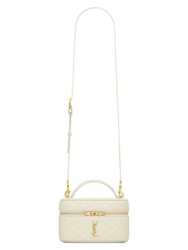Saint Laurent Women's Gaby Mini Vanity Bag in Lambskin - Blanc Vintage | Thumbnail 1