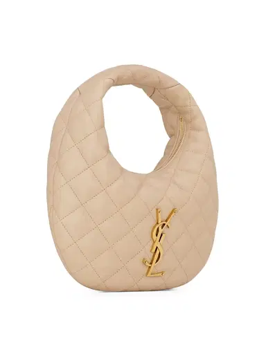 Saint Laurent Women's Icarino Top Handle Bag in Quilted Nappa - Dark Beige | Thumbnail 3 Saint Laurent Women's Icarino Top Handle Bag in Quilted Nappa - Dark Beige | Thumbnail 3