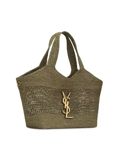 Saint Laurent Women's Icare Medium Tote Bag in Raffia | Thumbnail 5 Saint Laurent Women's Icare Medium Tote Bag in Raffia | Thumbnail 5