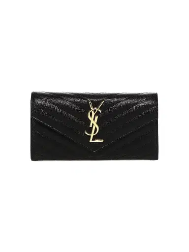 Saint Laurent Women's Monogram Matelassé Leather Flap Wallet | Thumbnail 1 Saint Laurent Women's Monogram Matelassé Leather Flap Wallet | Thumbnail 1