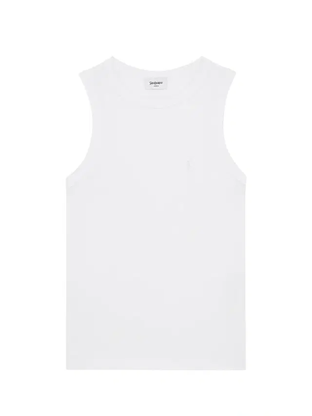 Women's Cassandre Tank Top in Ribbed Cotton Jersey - Blanc
