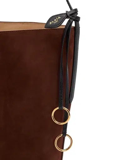 Alaïa Women's Hip Small Suede Bucket Bag | Thumbnail 4 Alaïa Women's Hip Small Suede Bucket Bag | Thumbnail 4