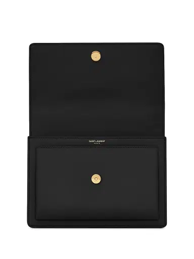Saint Laurent Women's Sunset Medium Shoulder Bag in Smooth Leather - Black | Thumbnail 5 Saint Laurent Women's Sunset Medium Shoulder Bag in Smooth Leather - Black | Thumbnail 5