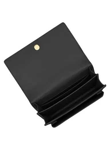 Saint Laurent Women's Sunset Medium Shoulder Bag in Smooth Leather - Black | Thumbnail 6 Saint Laurent Women's Sunset Medium Shoulder Bag in Smooth Leather - Black | Thumbnail 6