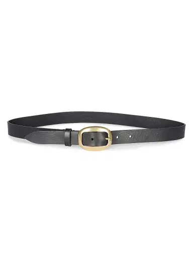 Isabel Marant Women's Dara Small Leather Belt - Black | Thumbnail 1