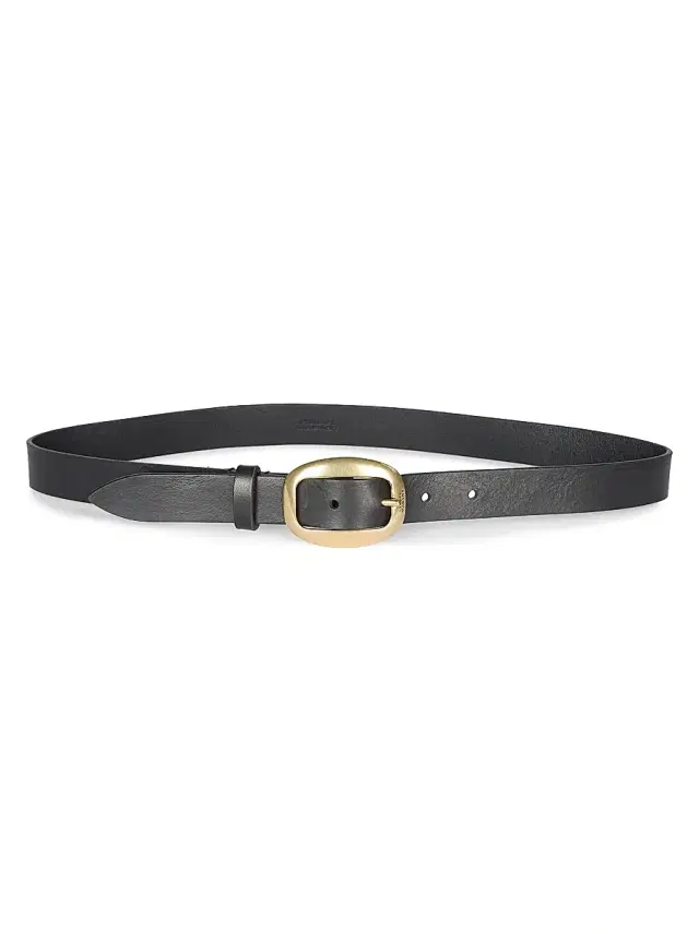 Isabel Marant Women's Dara Small Leather Belt - Black