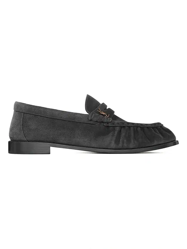 Saint Laurent Men's Le Loafers Supple in Suede - Mickey Grey