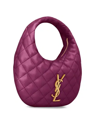 Saint Laurent Women's Icarino Top Handle Bag in Quilted Nappa - Deep Fuchsia | Thumbnail 2 Saint Laurent Women's Icarino Top Handle Bag in Quilted Nappa - Deep Fuchsia | Thumbnail 2