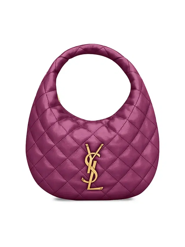 Women's Icarino Top Handle Bag in Quilted Nappa - Deep Fuchsia