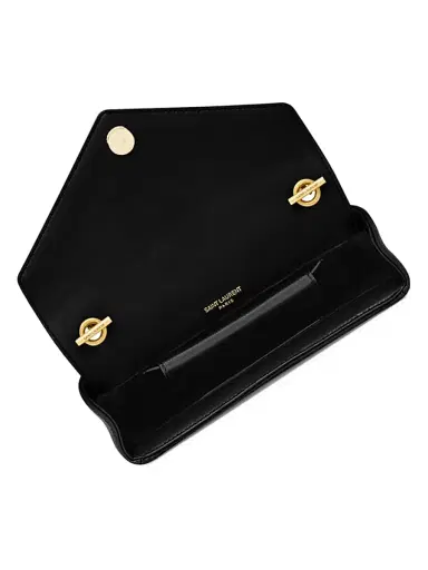 Saint Laurent Women's Loulou Mini Bag in Lambskin Leather - Black | Thumbnail 4 Saint Laurent Women's Loulou Mini Bag in Lambskin Leather - Black | Thumbnail 4