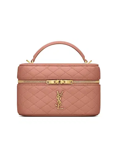 Saint Laurent Women's Gaby Mini Vanity Bag in Lambskin - Barely Pink | Thumbnail 5