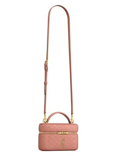 Saint Laurent Women's Gaby Mini Vanity Bag in Lambskin - Barely Pink | Thumbnail 7