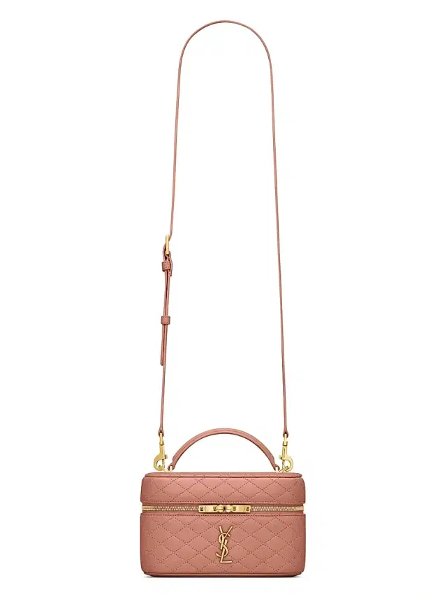 Saint Laurent Women's Gaby Mini Vanity Bag in Lambskin - Barely Pink