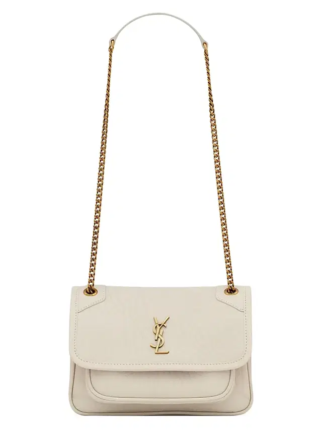 Saint Laurent Women's Niki Mini Bag in Grained Lambskin - Blanc Vintage