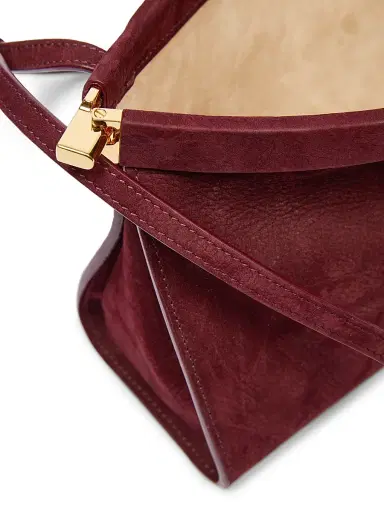 ALAIA Women's Le Click Leather Shoulder Bag - Rouge Grenat | Thumbnail 5 ALAIA Women's Le Click Leather Shoulder Bag - Rouge Grenat | Thumbnail 5