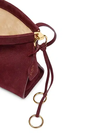 ALAIA Women's Le Click Leather Shoulder Bag - Rouge Grenat | Thumbnail 6 ALAIA Women's Le Click Leather Shoulder Bag - Rouge Grenat | Thumbnail 6