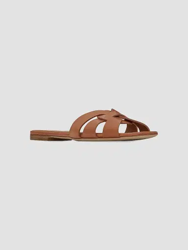 Saint Laurent Women's Tribute Mules in Smooth Leather - Ambra - Size 11.5 | Thumbnail 3