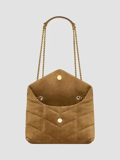Saint Laurent Women's Puffer Toy Bag in Quilted Suede | Thumbnail 3 Saint Laurent Women's Puffer Toy Bag in Quilted Suede | Thumbnail 3