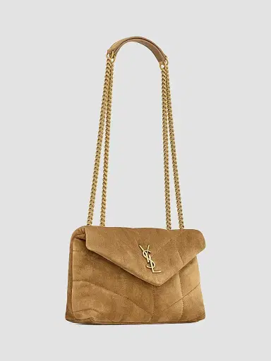 Saint Laurent Women's Puffer Toy Bag in Quilted Suede | Thumbnail 4 Saint Laurent Women's Puffer Toy Bag in Quilted Suede | Thumbnail 4