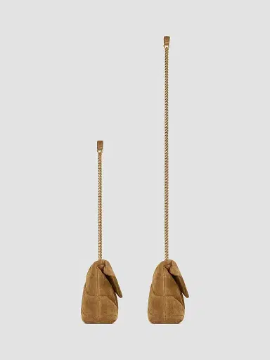 Saint Laurent Women's Puffer Toy Bag in Quilted Suede | Thumbnail 5 Saint Laurent Women's Puffer Toy Bag in Quilted Suede | Thumbnail 5
