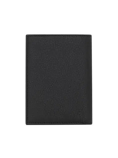 Saint Laurent Men's Tiny Cassandre Credit Card Wallet in Grained Leather | Thumbnail 2