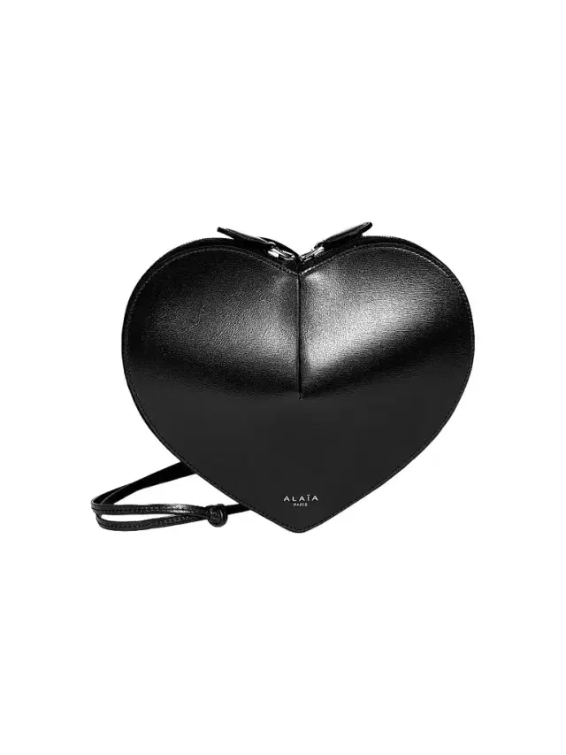 ALAIA Women's Le Coeur Leather Convertible Shoulder Bag - Noir