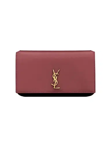 Saint Laurent Women's Cassandre Phone Holder with Strap in Smooth Leather | Thumbnail 3 Saint Laurent Women's Cassandre Phone Holder with Strap in Smooth Leather | Thumbnail 3