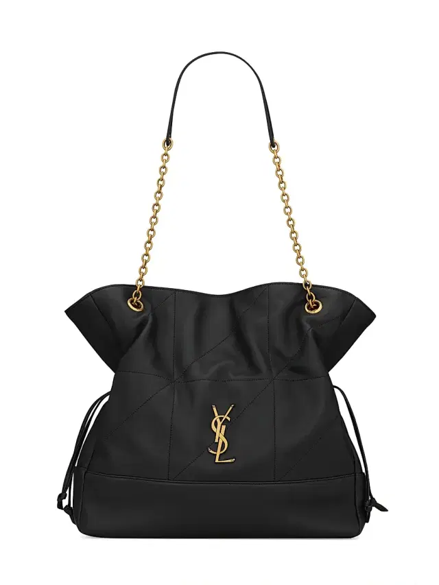Saint Laurent Women's Jamie Shopping Tote Bag in Lambskin - Black