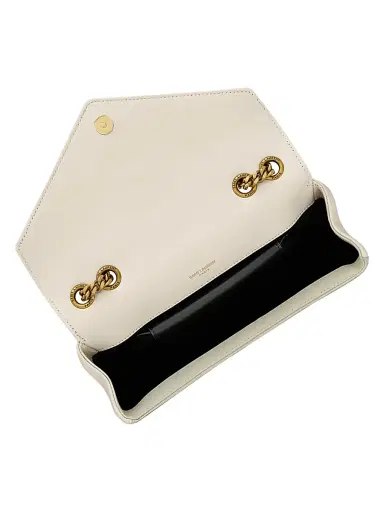 Saint Laurent Women's Loulou Shoulder Bag in Lambskin Leather - Blanc Vintage | Thumbnail 5 Saint Laurent Women's Loulou Shoulder Bag in Lambskin Leather - Blanc Vintage | Thumbnail 5