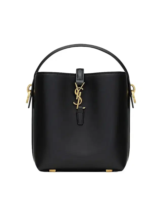 Saint Laurent Women's Le 37 Mini Bag in Shiny Leather - Black