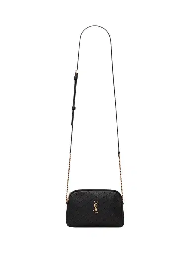 Saint Laurent Women's Gaby Zipped Pouch in Quilted Lambskin - Nero | Thumbnail 1 Saint Laurent Women's Gaby Zipped Pouch in Quilted Lambskin - Nero | Thumbnail 1