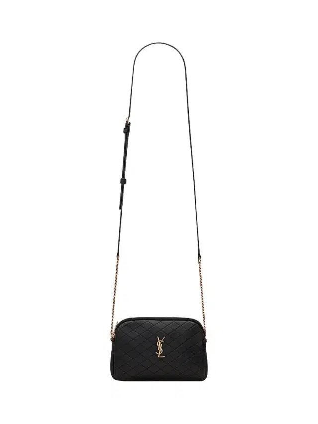 Saint Laurent Women's Gaby Zipped Pouch in Quilted Lambskin - Nero