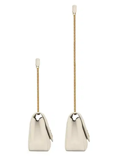 Saint Laurent Women's Loulou Shoulder Bag in Lambskin Leather - Blanc Vintage | Thumbnail 3 Saint Laurent Women's Loulou Shoulder Bag in Lambskin Leather - Blanc Vintage | Thumbnail 3