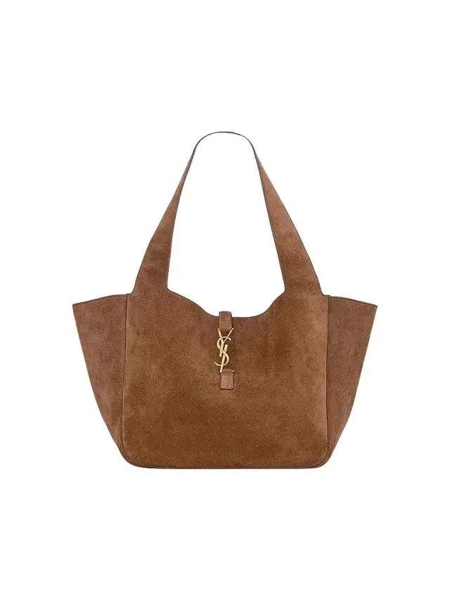 Saint Laurent Women's Le Bea in Suede Tote Bag - Caramel Cognac
