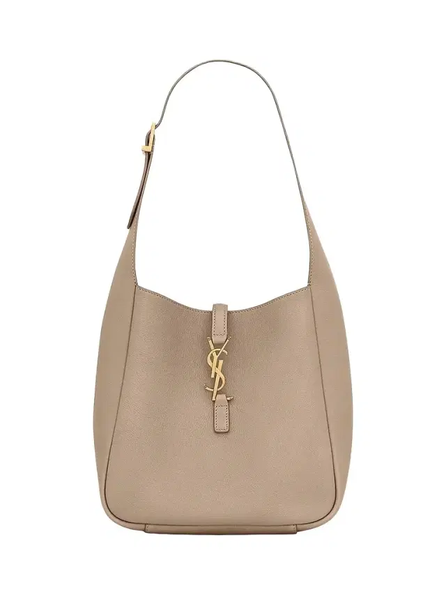 Women's Le 5 à 7 Supple  Shoulder Bag in Grained Leather - Dusty Grey