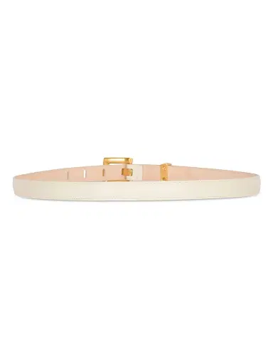 Balmain Women's Anthem Thin Leather Belt - Natural | Thumbnail 3