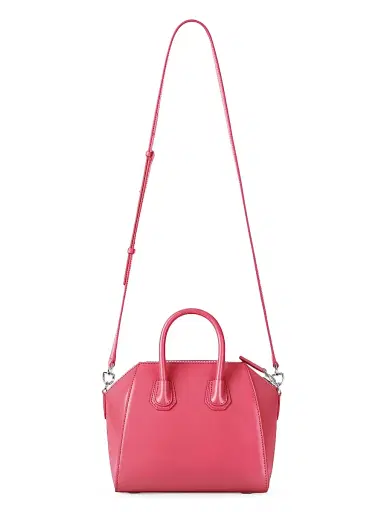 Givenchy Women's Mini Antigona Top Handle Bag in Box Leather - Bright Peach | Thumbnail 4 Givenchy Women's Mini Antigona Top Handle Bag in Box Leather - Bright Peach | Thumbnail 4