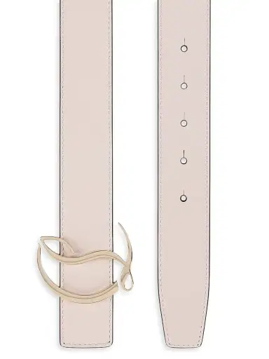 Christian Louboutin Women's CL Logo Leather Belt | Thumbnail 3 Christian Louboutin Women's CL Logo Leather Belt | Thumbnail 3