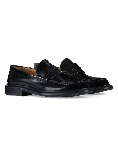 Givenchy Women's Gent Loafers in Brushed Leather - Black | Thumbnail 2 Givenchy Women's Gent Loafers in Brushed Leather - Black | Thumbnail 2