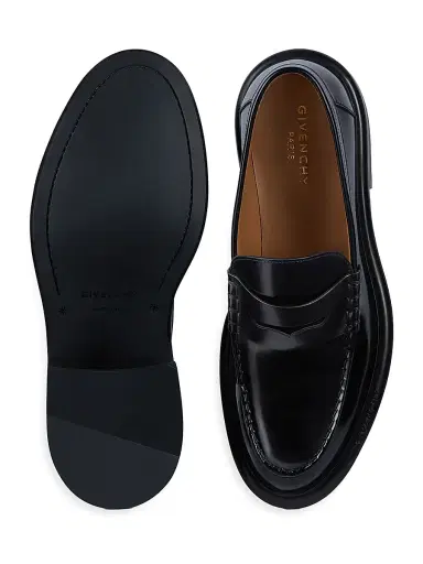 Givenchy Women's Gent Loafers in Brushed Leather - Black | Thumbnail 5 Givenchy Women's Gent Loafers in Brushed Leather - Black | Thumbnail 5