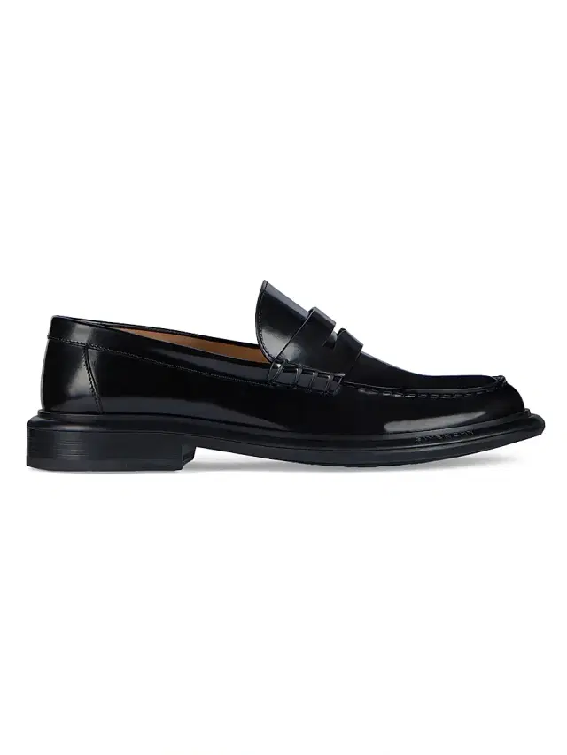 Women's Gent Loafers in Brushed Leather - Black