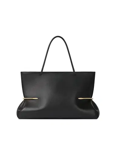 Givenchy Women's Pinch Squeezed Horizontal Tote Bag in Nappa Leather - Black | Thumbnail 1 Givenchy Women's Pinch Squeezed Horizontal Tote Bag in Nappa Leather - Black | Thumbnail 1