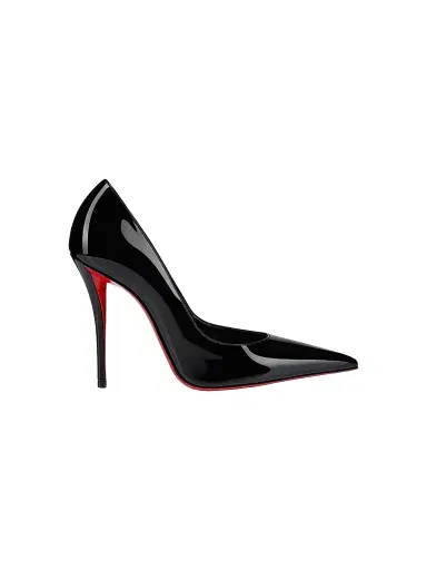 Christian Louboutin Women's Miss Z 100MM Patent Leather Pumps - Black | Thumbnail 1 Christian Louboutin Women's Miss Z 100MM Patent Leather Pumps - Black | Thumbnail 1
