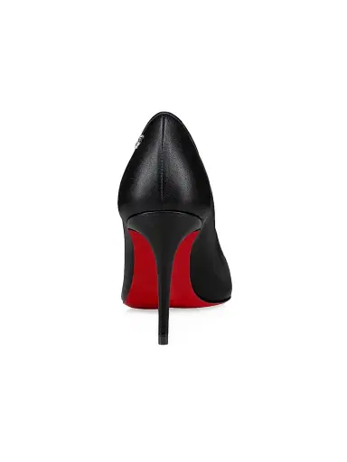 Christian Louboutin Women's Sporty Kate 85MM Leather Pumps - Black - Size 12 | Thumbnail 3