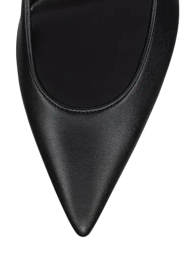 Christian Louboutin Women's Sporty Kate 85MM Leather Pumps - Black - Size 12 | Thumbnail 4
