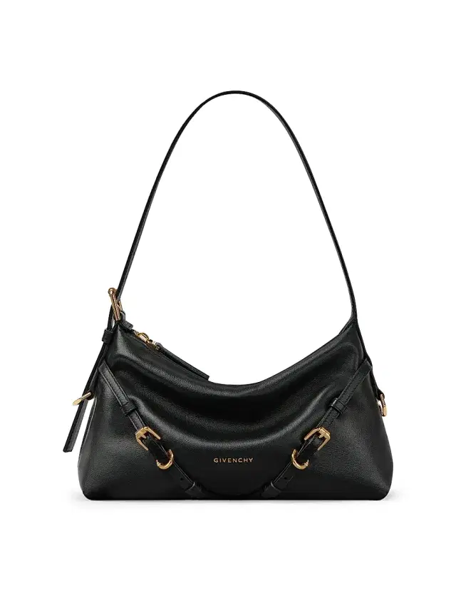 Givenchy Women's Mini Voyou Shoulder Bag in Shiny Leather - Black