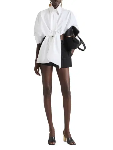 Givenchy Women's Tape Heeled Mules in Leather - Black | Thumbnail 5 Givenchy Women's Tape Heeled Mules in Leather - Black | Thumbnail 5
