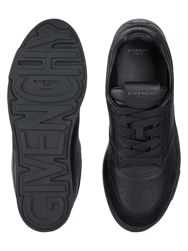 Givenchy Men's Yard Sneakers in Leather and Suede - Black - Size 13 | Thumbnail 4 Givenchy Men's Yard Sneakers in Leather and Suede - Black - Size 13 | Thumbnail 4